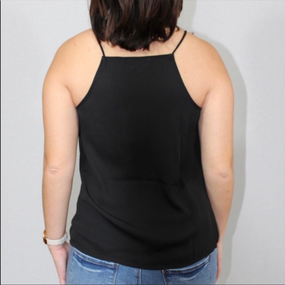 Black Lace Up Cami - Picture 4 of 4